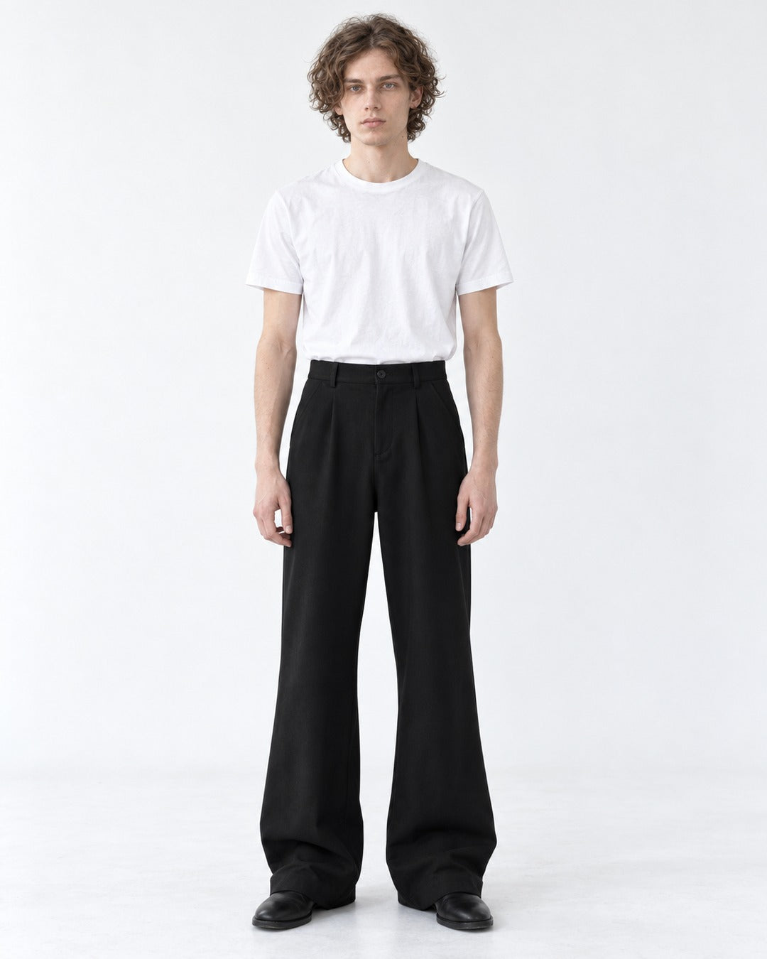 High-Waist Flared Wide-Leg Pants