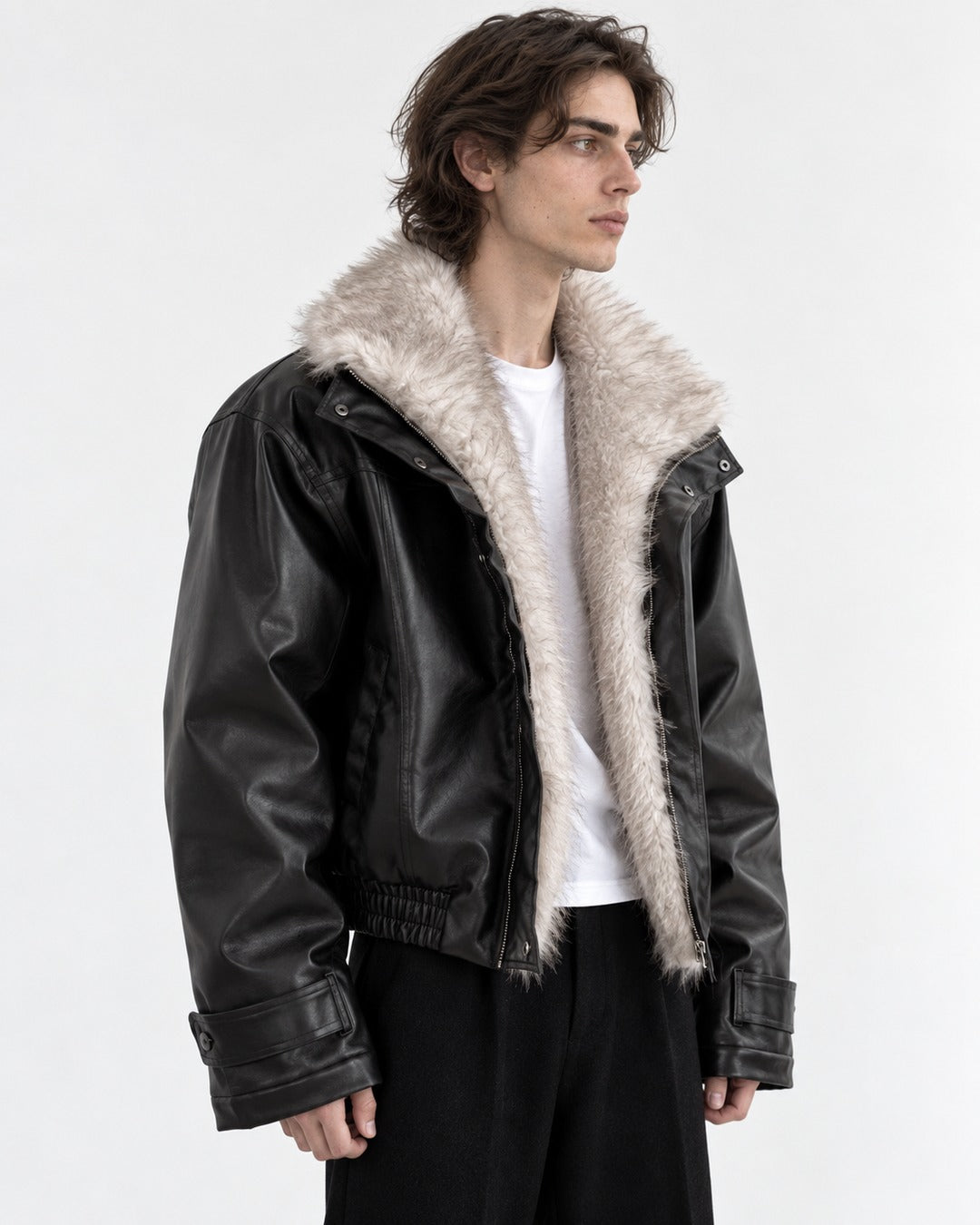 Shawl Collar Belted Crop Jacket