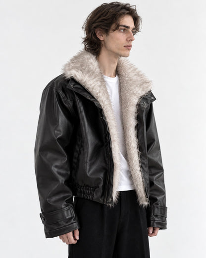 Shawl Collar Belted Crop Jacket