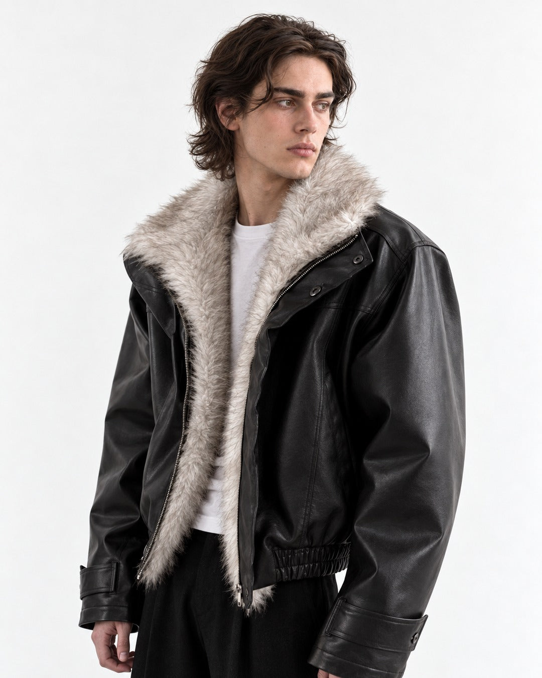 Shawl Collar Belted Crop Jacket