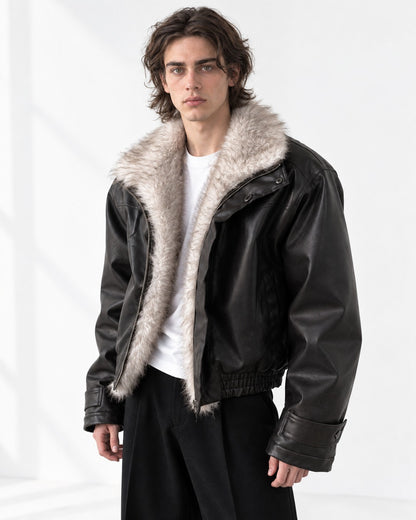 Shawl Collar Belted Crop Jacket