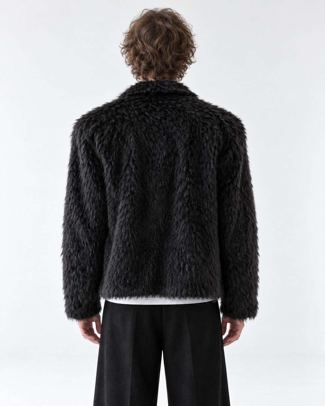 Double-Breasted Notch Collar Coat
