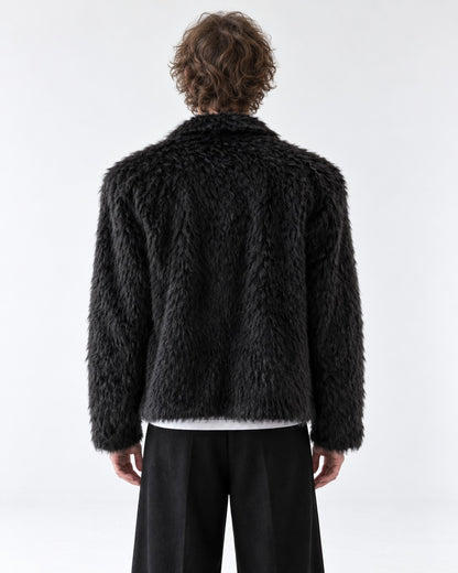 Double-Breasted Notch Collar Coat