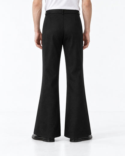 Pleated Flare Trousers