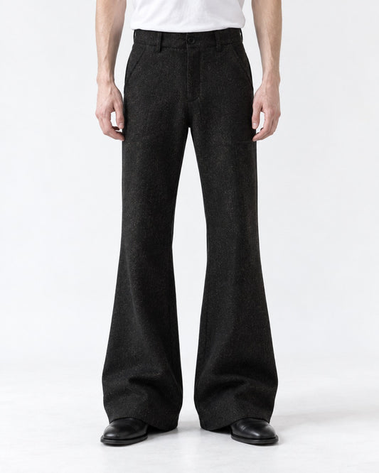 Frayed Cutout Flared Pants