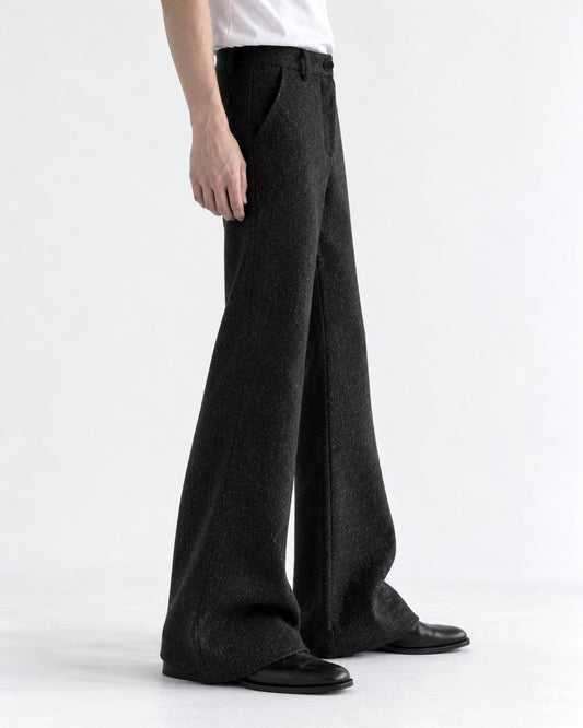 Frayed Cutout Flared Pants