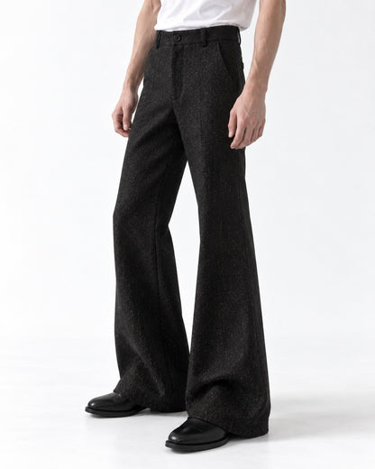 Frayed Cutout Flared Pants