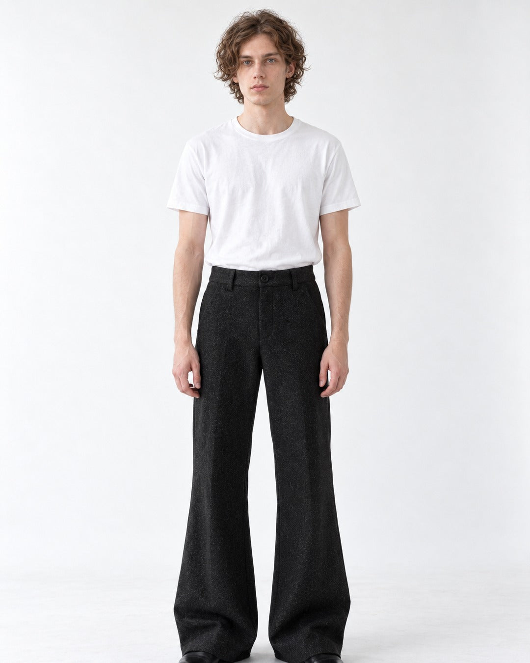 Frayed Cutout Flared Pants