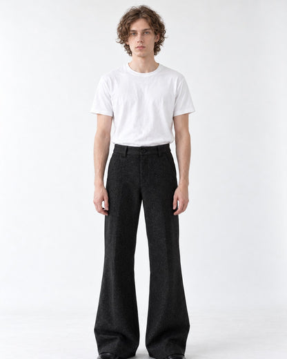 Frayed Cutout Flared Pants