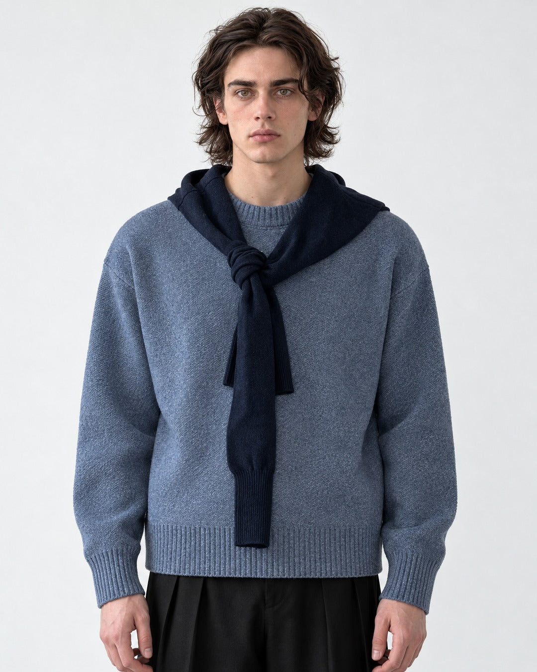 Ribbed Crewneck Sweater