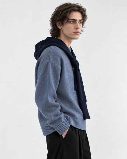 Ribbed Crewneck Sweater