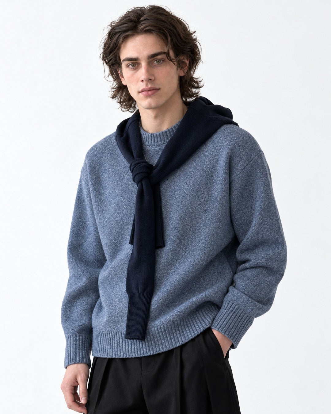 Ribbed Crewneck Sweater