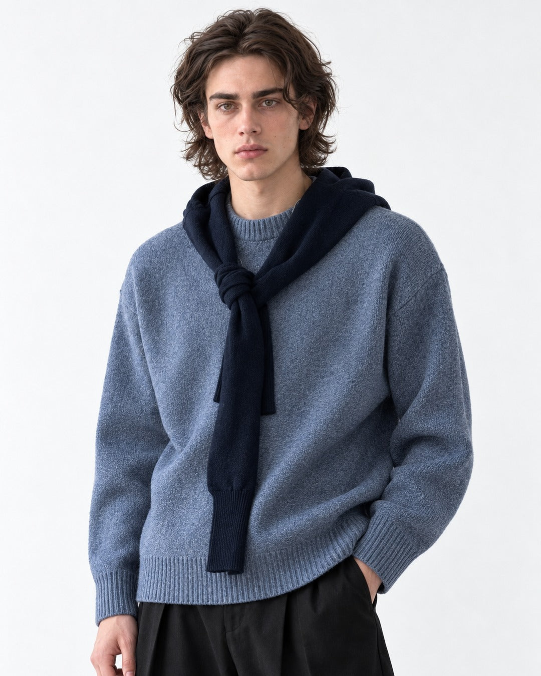 Ribbed Crewneck Sweater