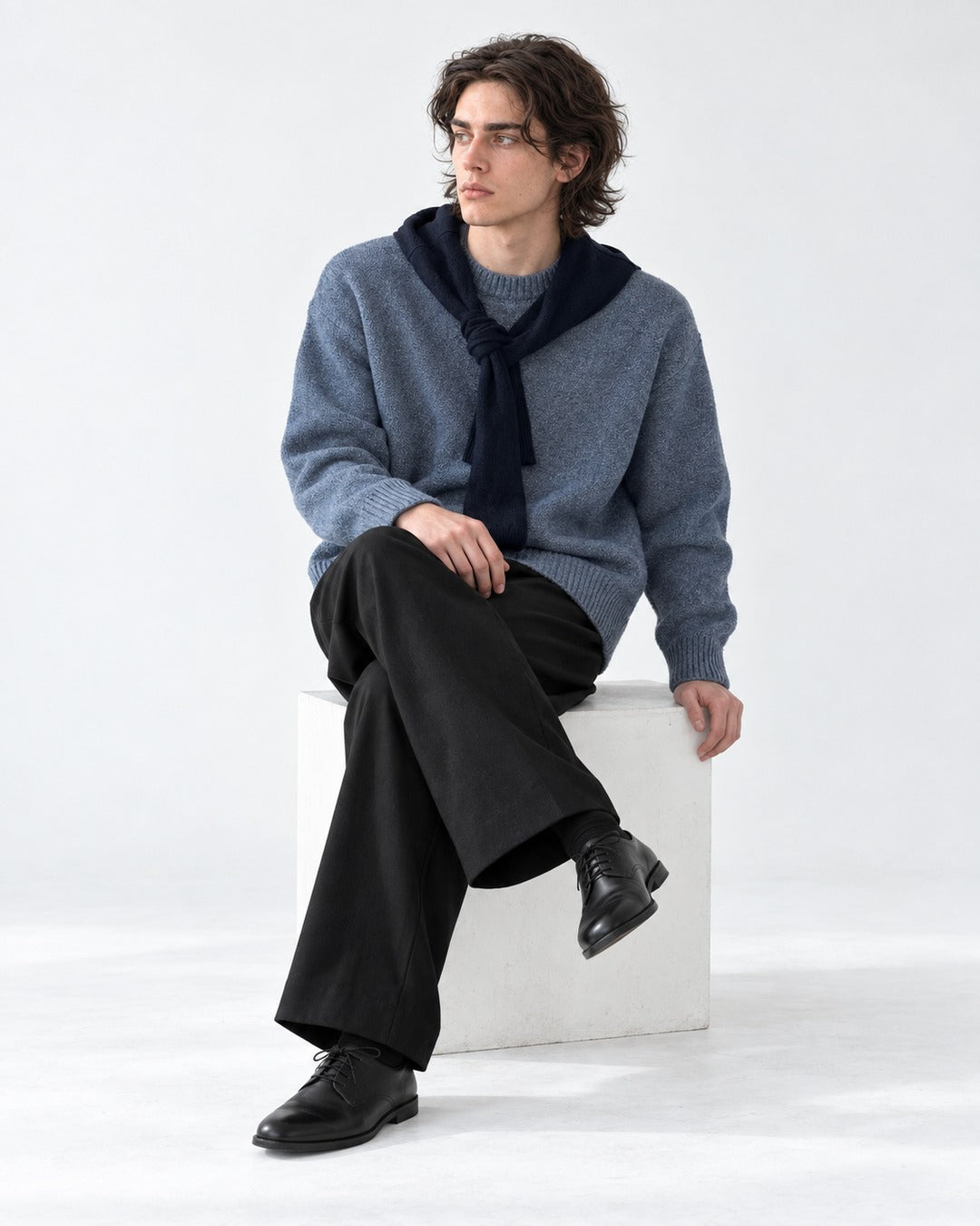 Ribbed Crewneck Sweater