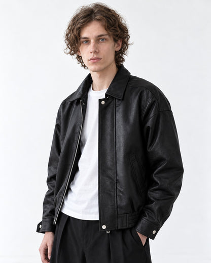 Belted Diagonal-Pocket Jacket