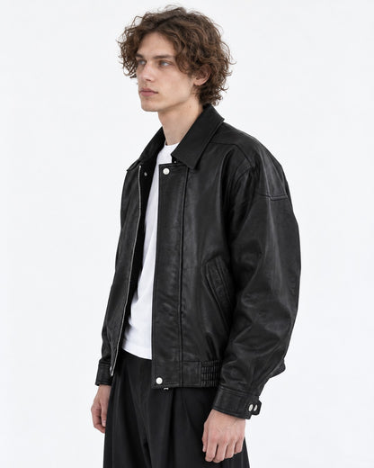 Belted Diagonal-Pocket Jacket
