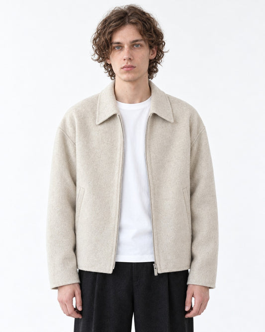 Point-Collar Welt-Pocket Jacket