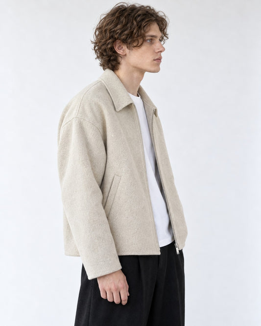 Point-Collar Welt-Pocket Jacket