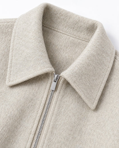 Point-Collar Welt-Pocket Jacket