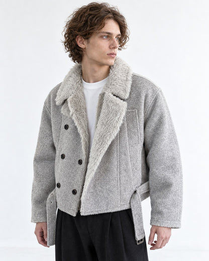 Double-Breasted Belted Jacket