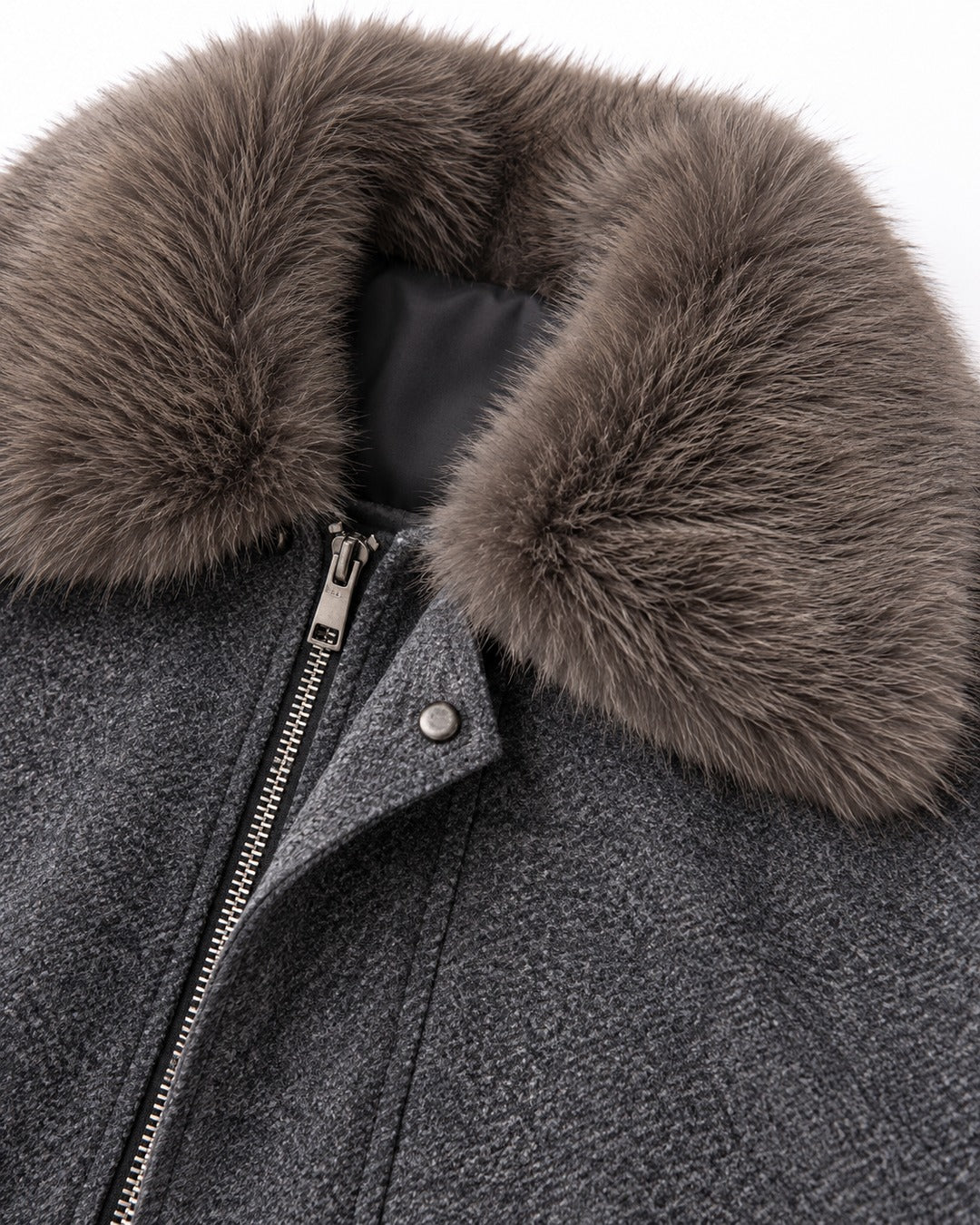 Stand-Collar Hip-Pocket Jacket