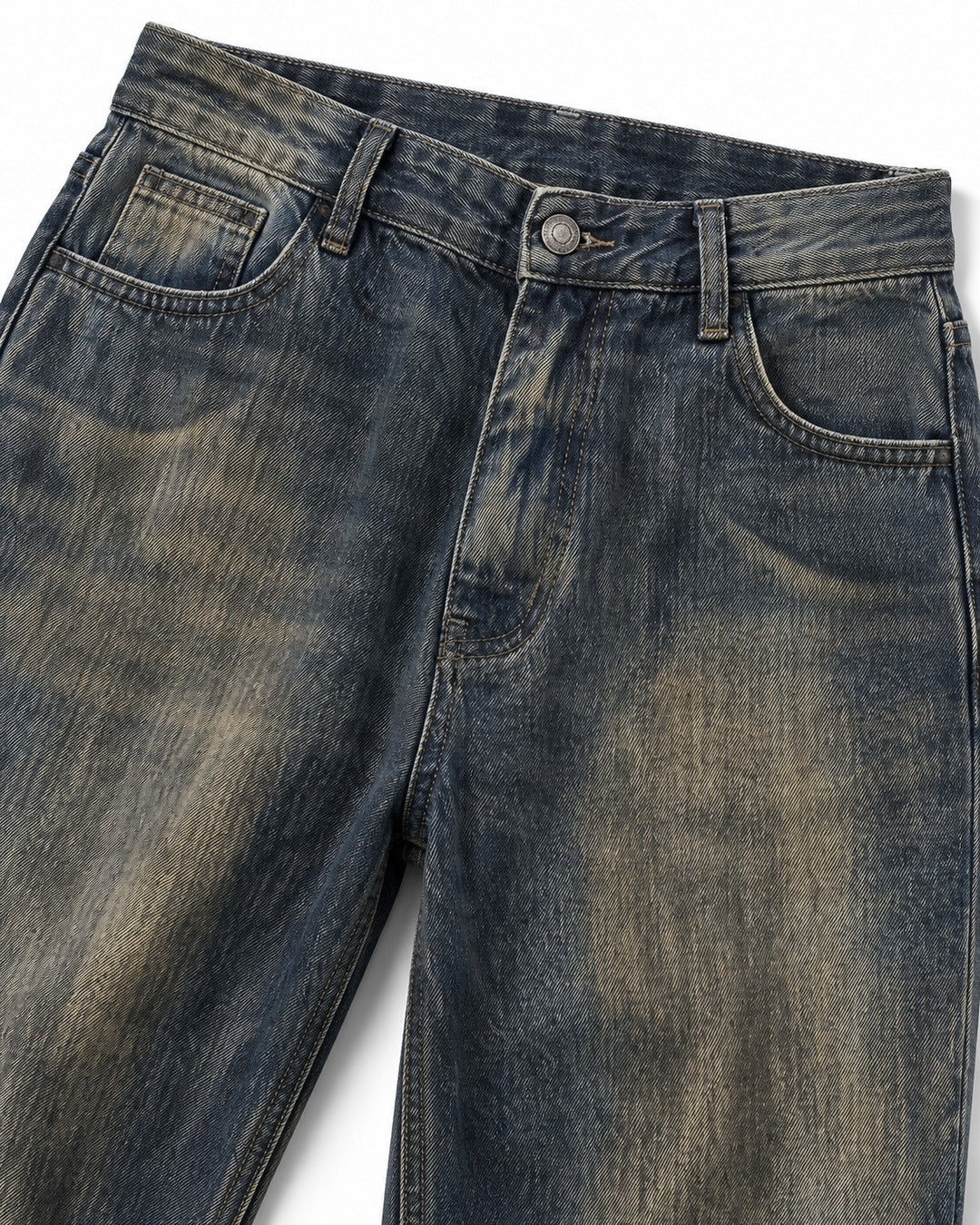 Rust-Wash Bootcut Jeans