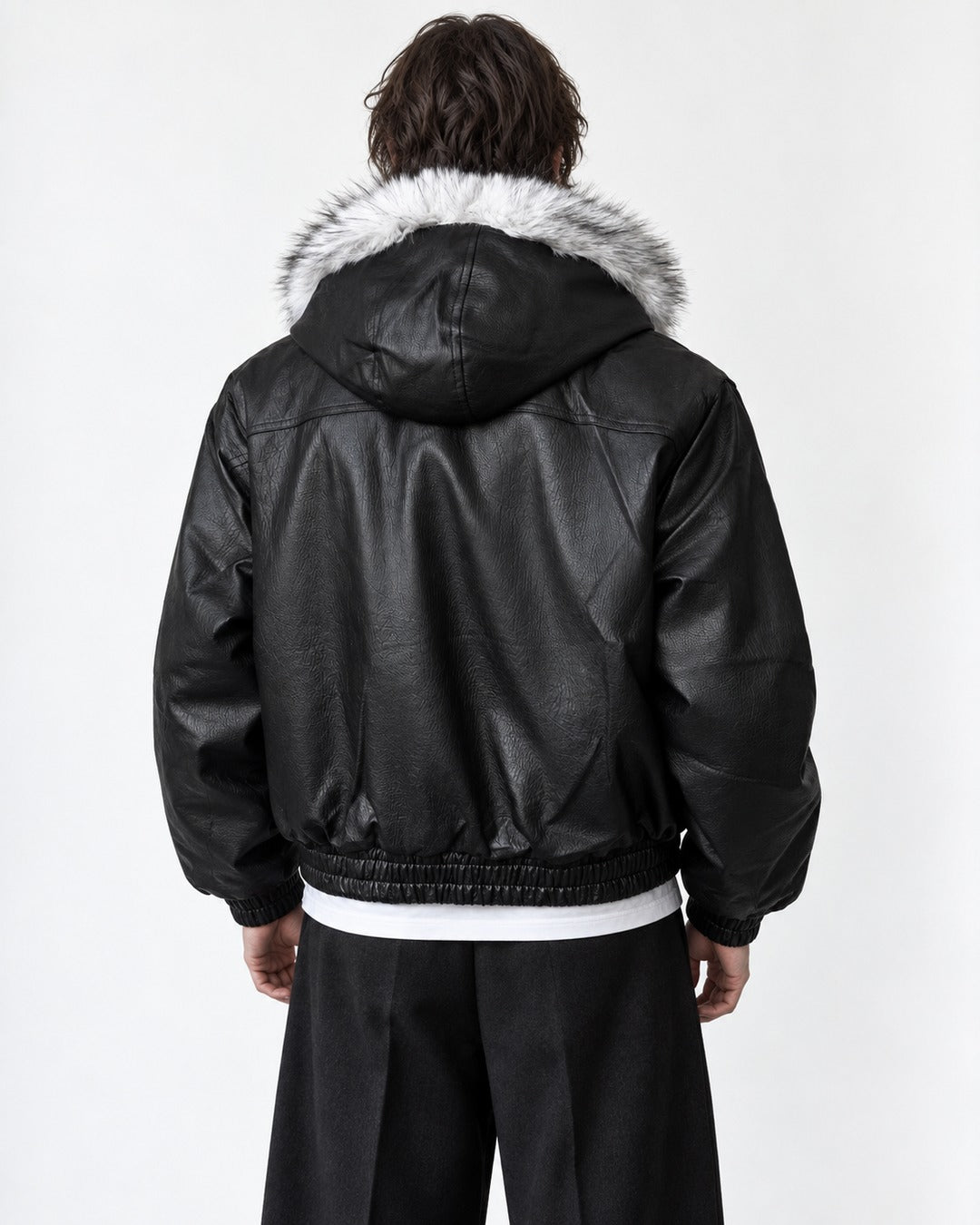 Hooded Zip Bomber Jacket
