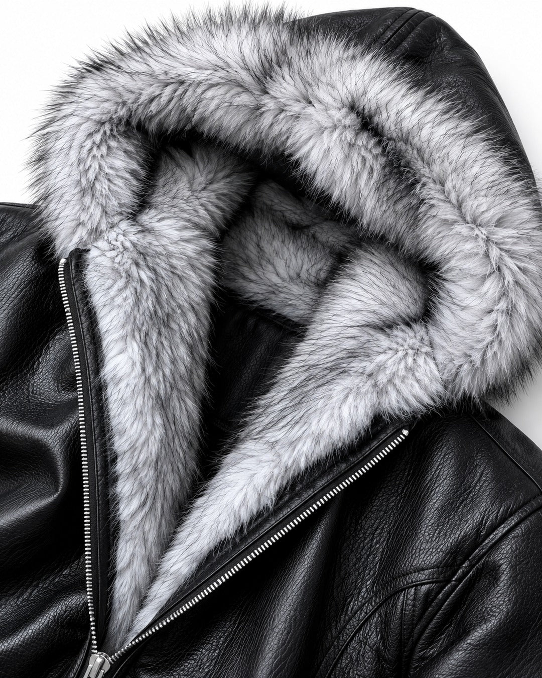Hooded Zip Bomber Jacket