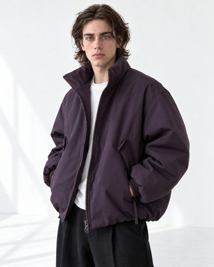 Stand Collar Drawstring Jacket