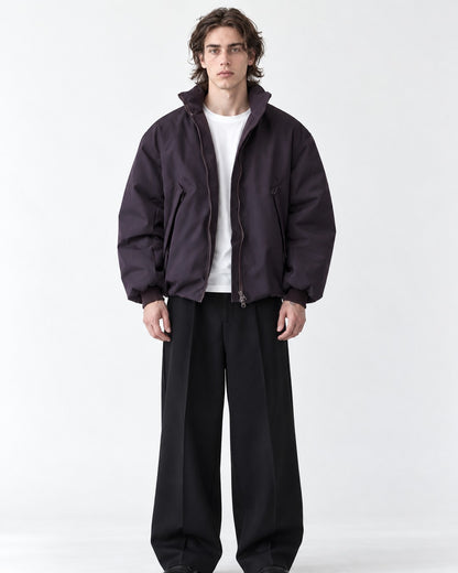 Stand Collar Drawstring Jacket