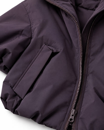 Stand Collar Drawstring Jacket