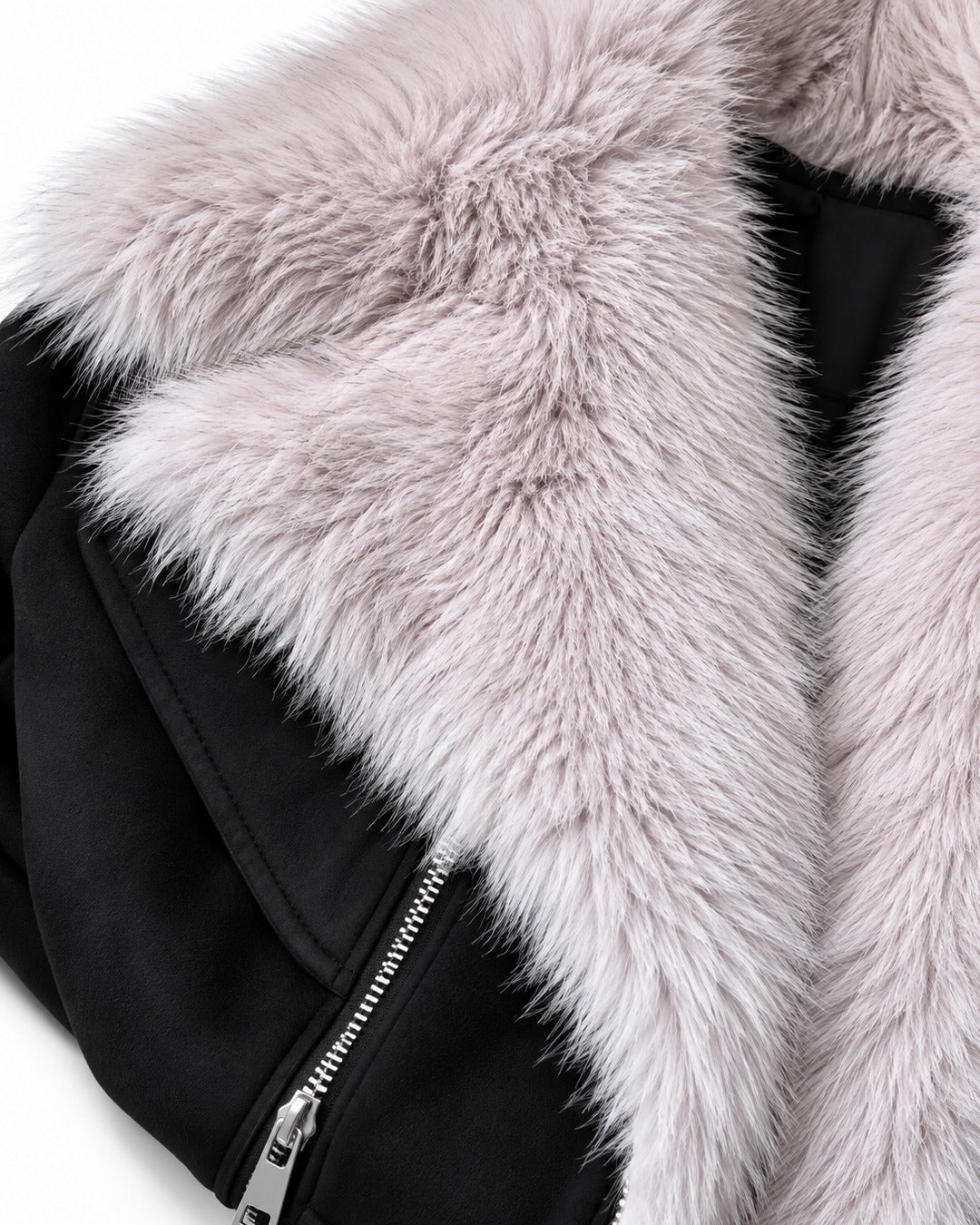 Oversized Lapel Moto Jacket