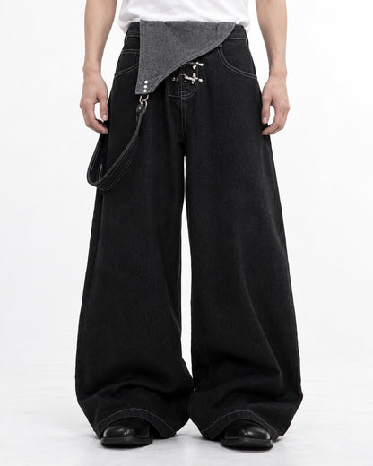 Wide-Leg Cargo Pants
