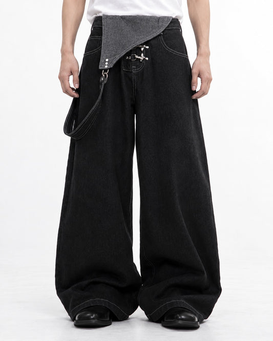 Wide-Leg Cargo Pants
