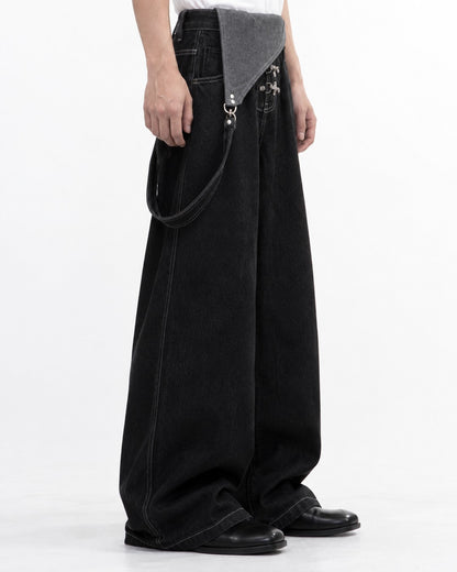 Wide-Leg Cargo Pants
