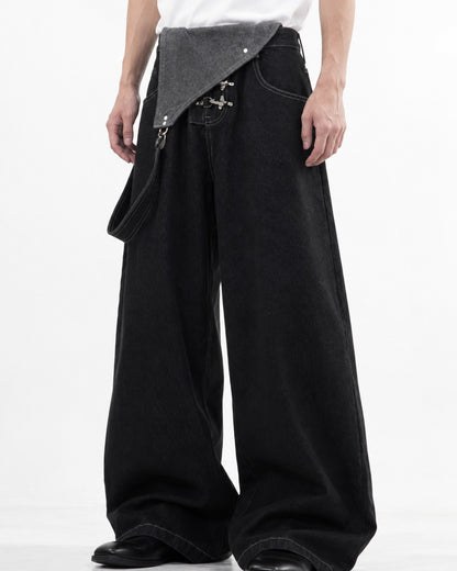 Wide-Leg Cargo Pants