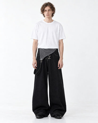 Wide-Leg Cargo Pants