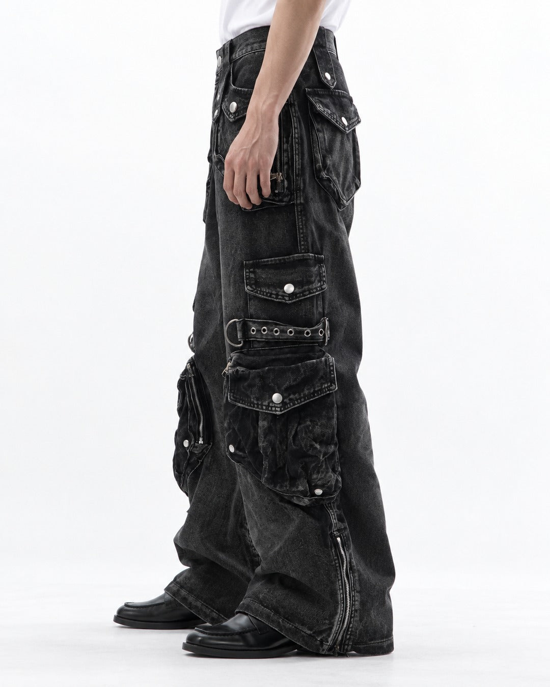 Patchwork Workwear Jeans