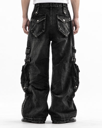 Patchwork Workwear Jeans