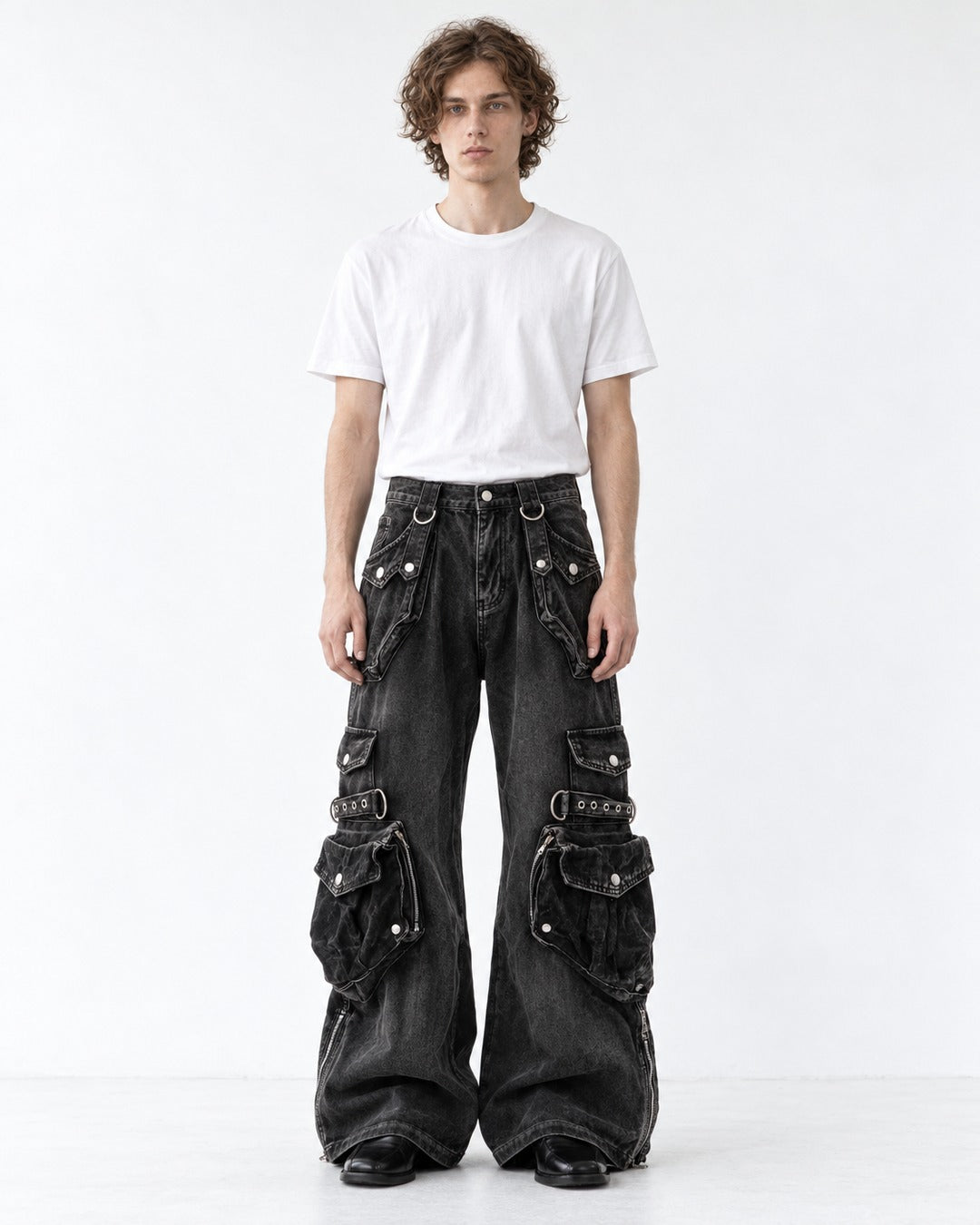 Patchwork Workwear Jeans