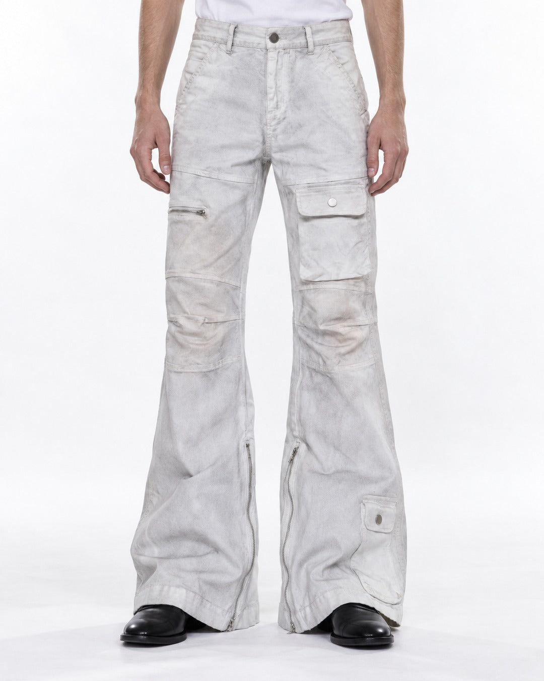 Washed Flared Jeans