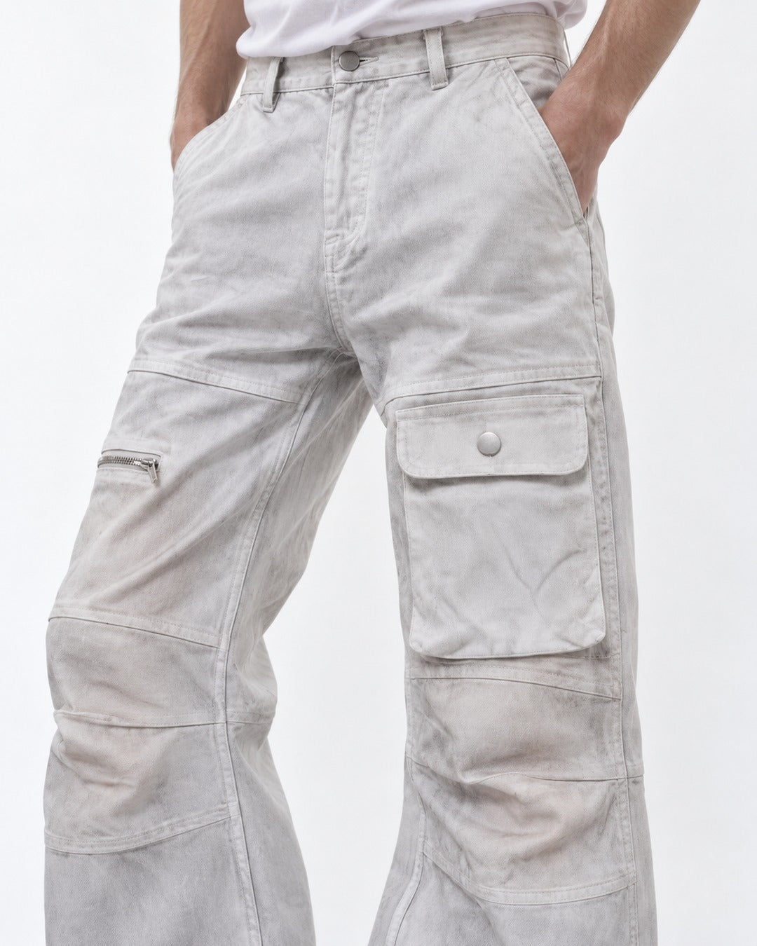 Washed Flared Jeans