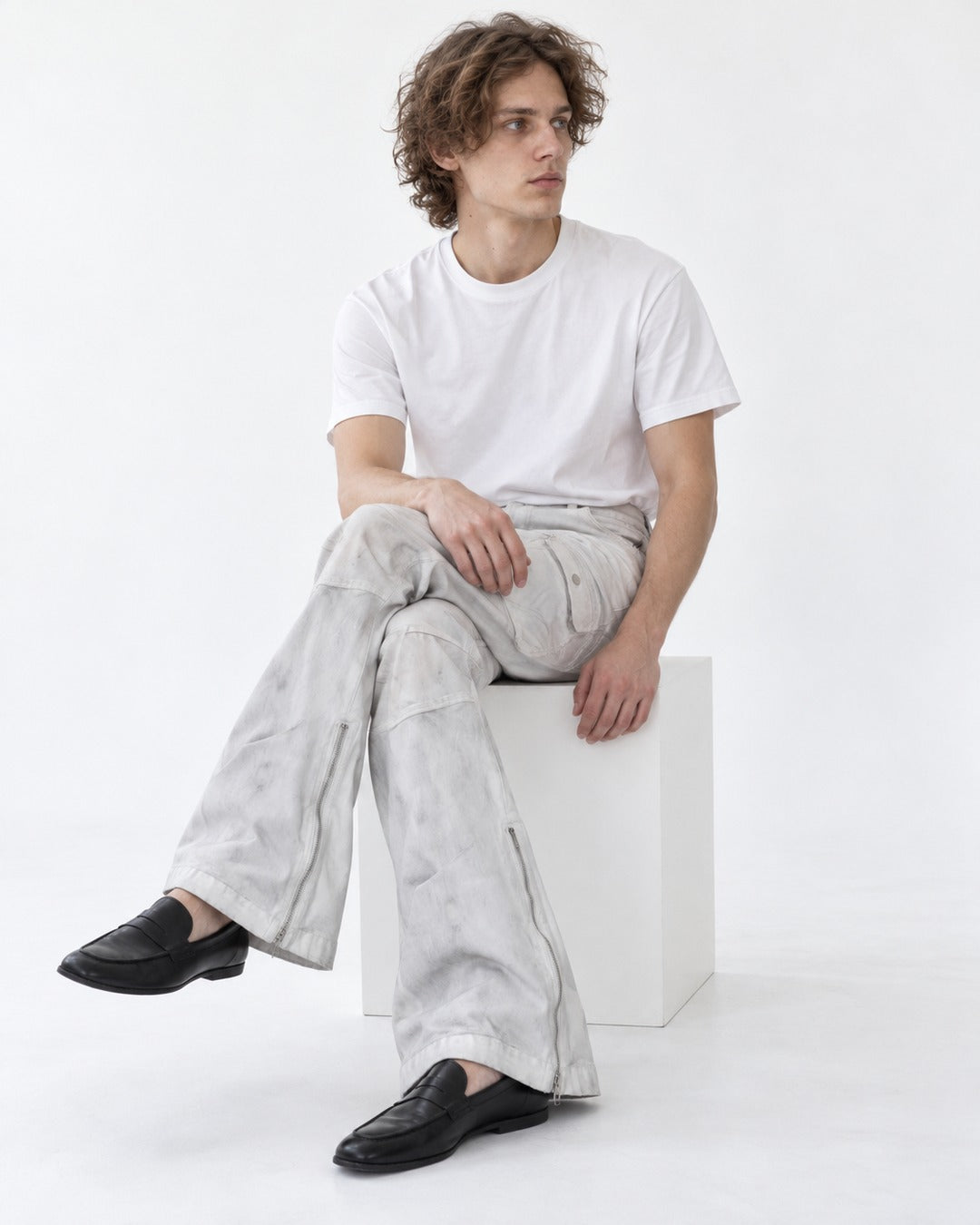 Washed Flared Jeans
