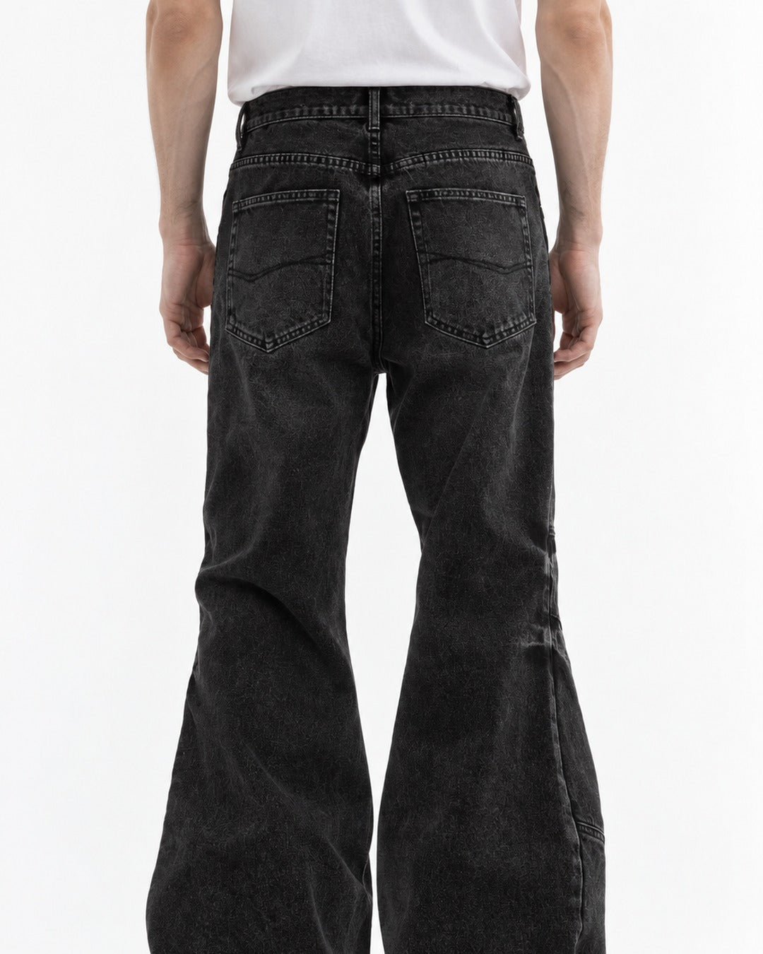Paneled Flared Jeans
