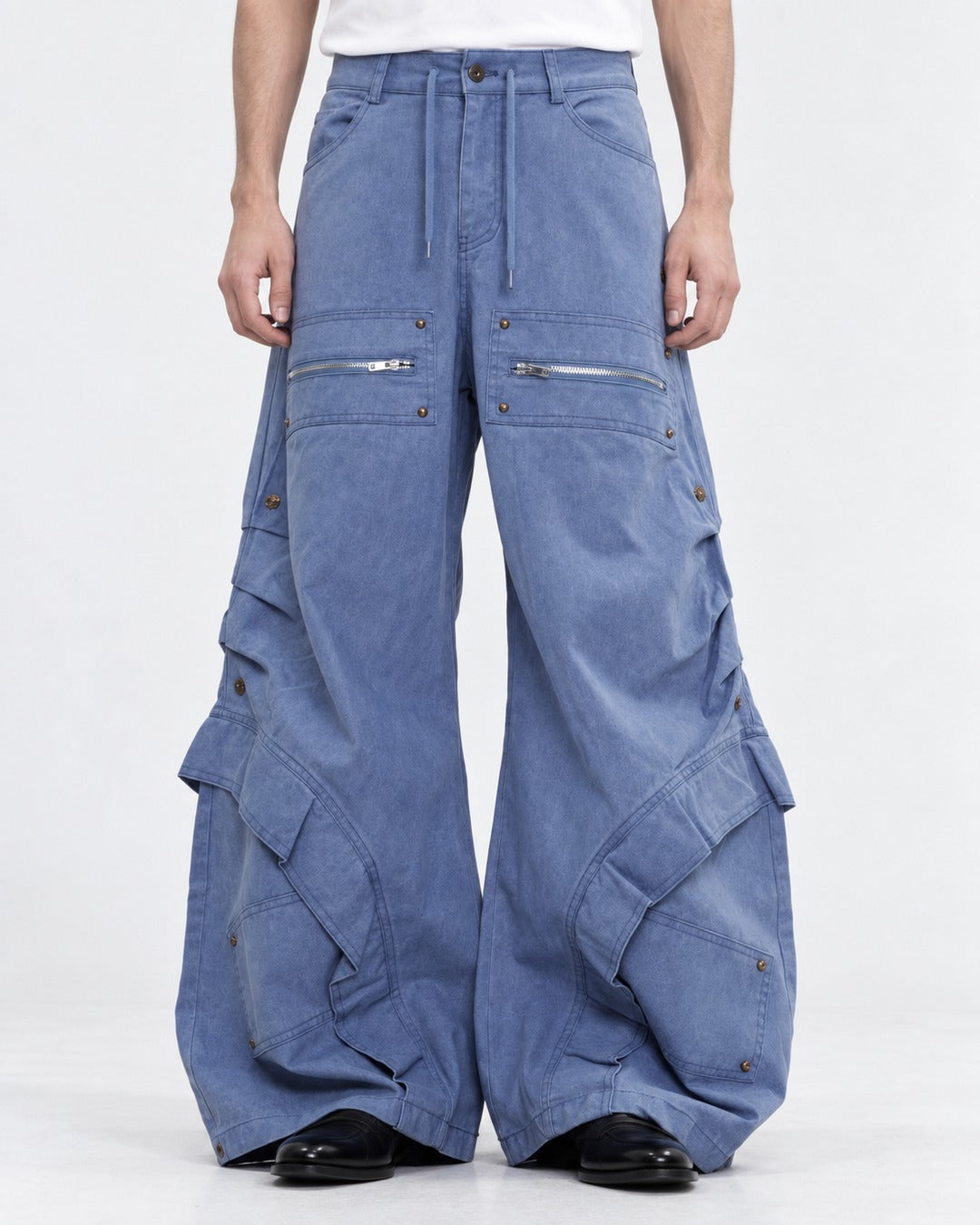 Washed Wide-Leg Sweatpants