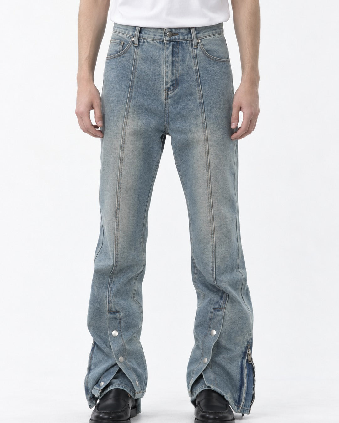Faded Flared Jeans