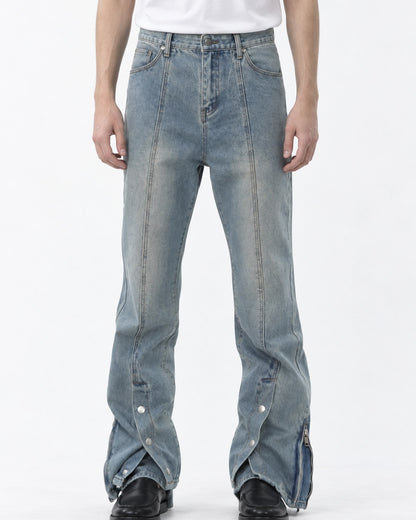 Faded Flared Jeans