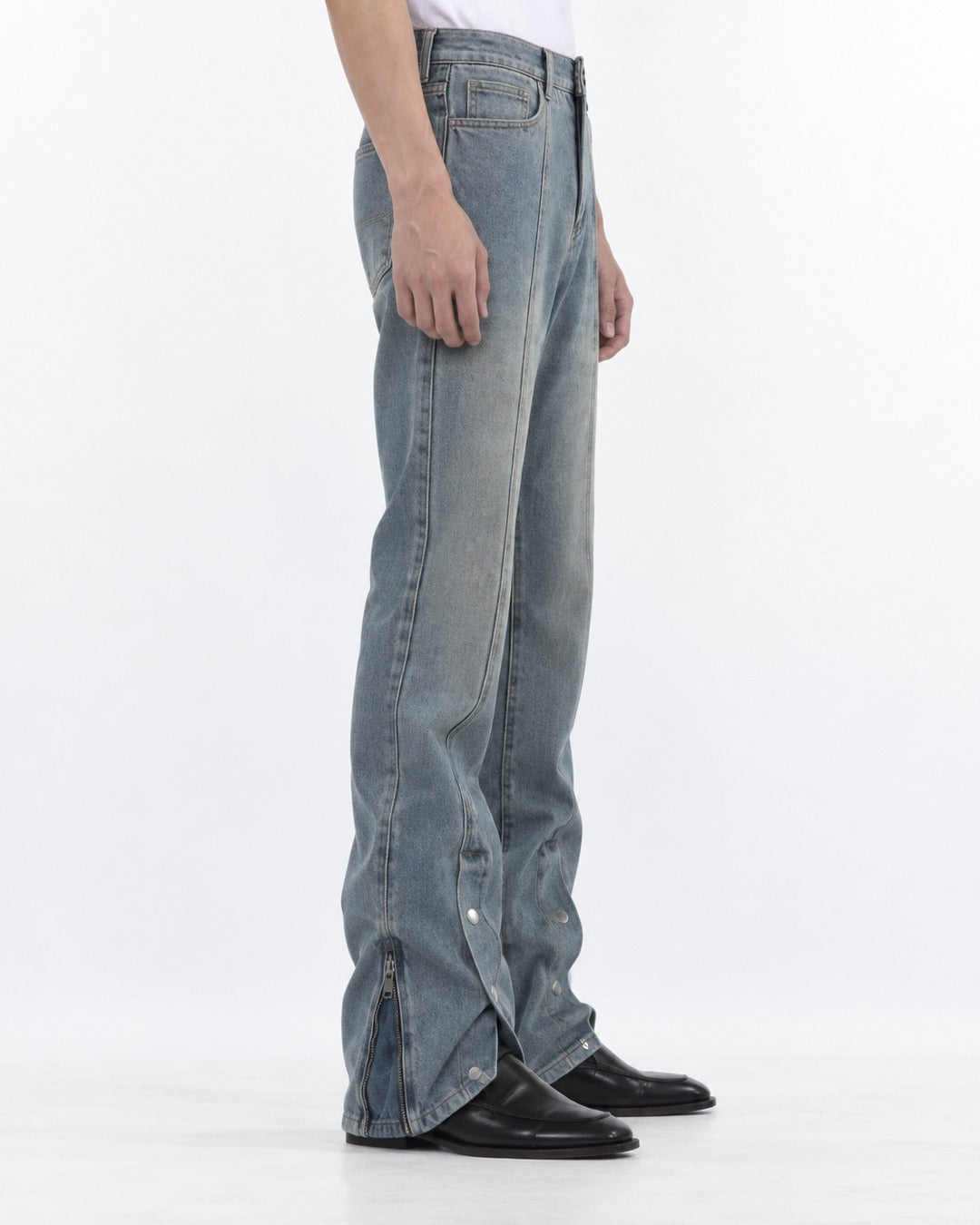 Faded Flared Jeans