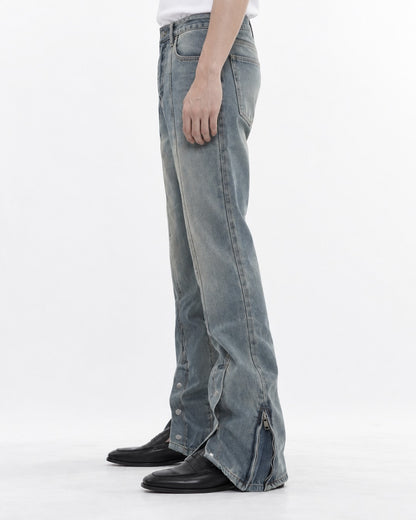 Faded Flared Jeans