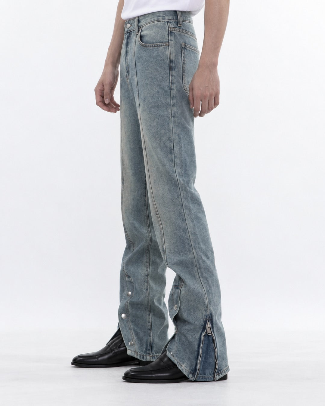 Faded Flared Jeans
